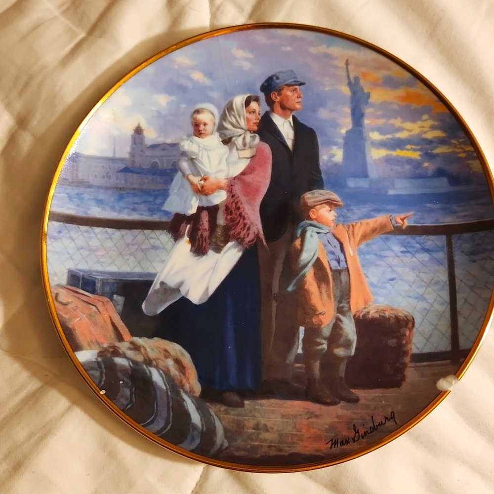 The Ellis island plate # I 6376 limited edition